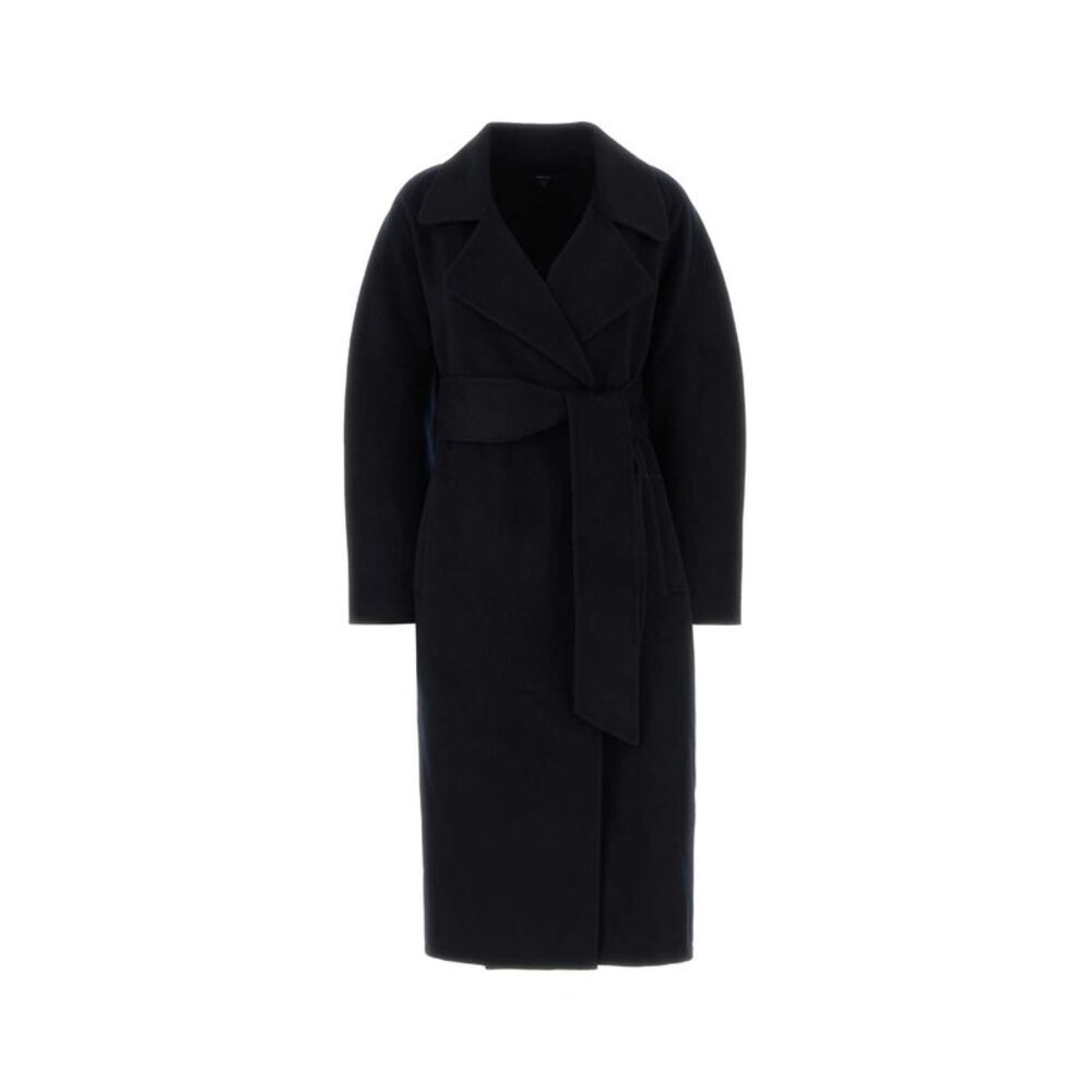 Soeur Women Midnight Blue Wool Blend Harvard Coat